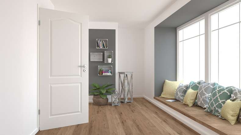 planeo Landhaus-Innentür VELA Casa 2F A Weißlack 9010 Rundkante | lackiert - 1985 x 610|735|860|985 mm