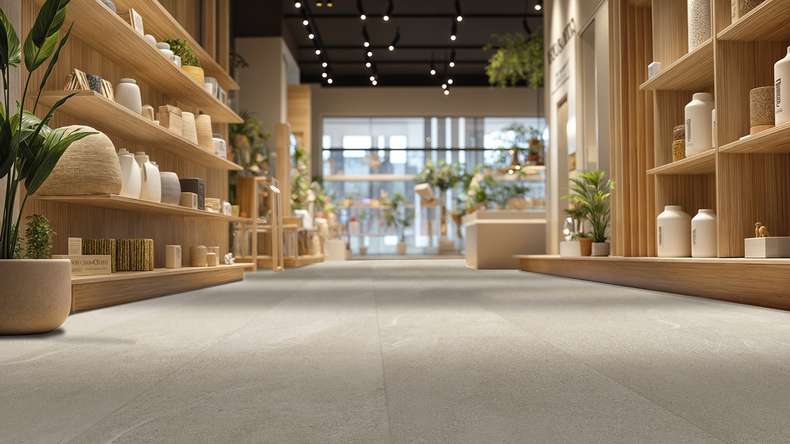Gerflor Klick Vinyl Rigid - Creation 55 Clic Acoustic Curton Stone Clear | Trittschalldämmung integr. (61261603)