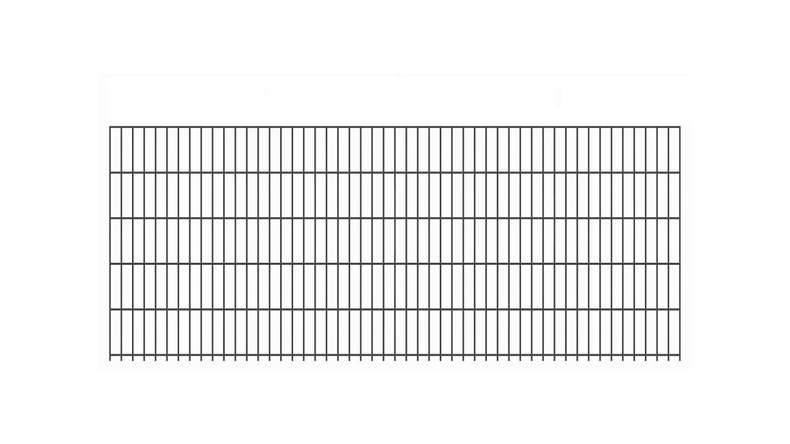 Doppelstabmattenzaun schwer 8/6/8 RAL 7016 Anthrazit - 1030 x 2510 mm