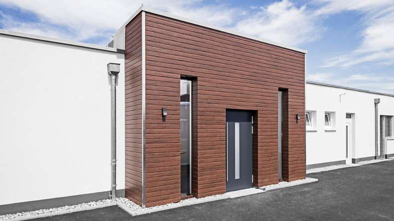 planeo Fassado - WPC Rhombusleiste Fassadenverkleidung Kastanienbraun XL 6 m