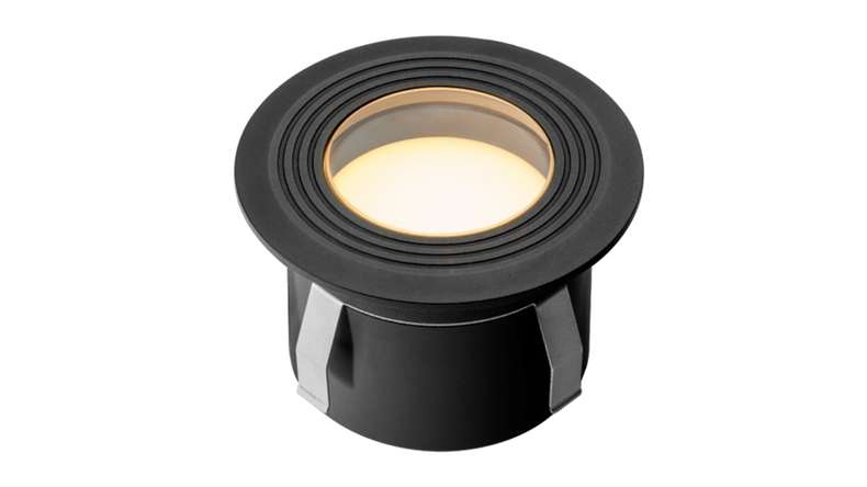 planeo Terrassenbeleuchtung 12V - LED-Einbauleuchte Onyx 60 RA - 1W 23 Lumen