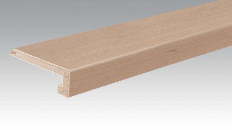 MEISTER Treppenkantenprofil aus Parkett U-Profil Eiche authentic cremeweiß 9031 (800005-2150-09031 - 9037009031)