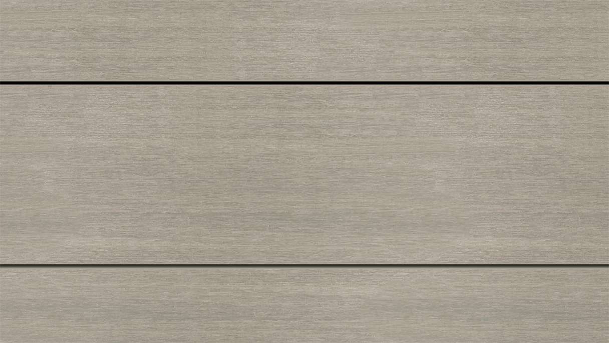 planeo WOODLine Nature - 3m WPC CoEx ummantelte Terrassendiele Verbundprofil leicht - Hellgrau strukturiert/glatt gebürstet