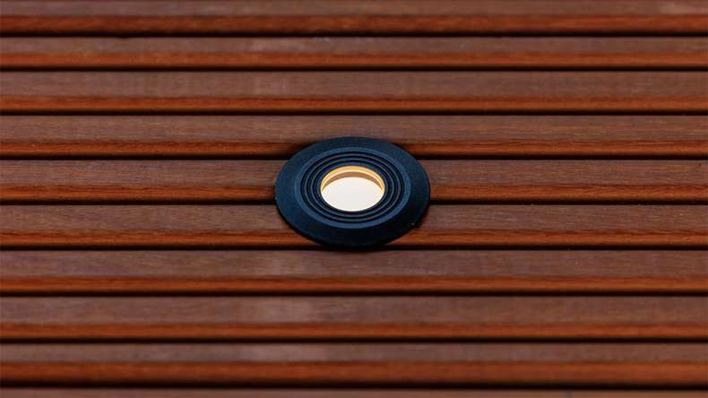 planeo Terrassenbeleuchtung 12V - LED-Einbauleuchte Onyx 30 RA - 0.5W 4 Lumen