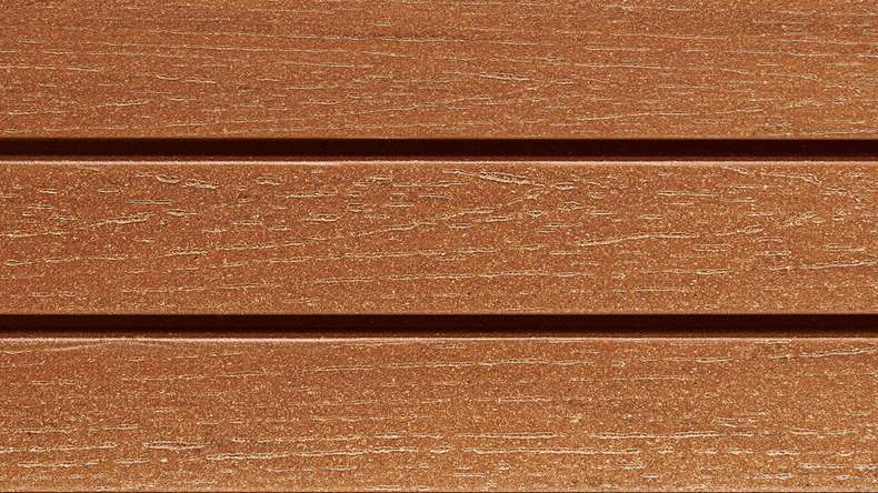 planeo Fassado - WPC Rhombusleiste Fassadenverkleidung Bernsteinbraun Small 4 m