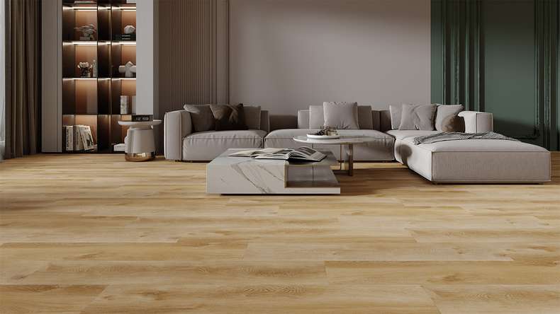 planeo Rigid Klick Vinyl - HOMEtec Pro 50 IXPE Sunrise Mellow Oak | Trittschalldämmung integr. (RP-E50-1)