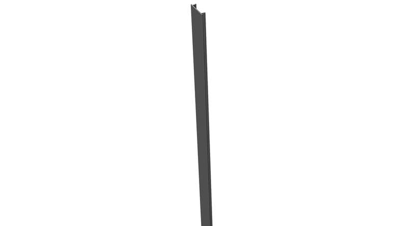 planeo Gardence Metallic - Alu-Pfostenabdeckleiste Anthrazitgrau 190cm 7x7 und 9x9cm