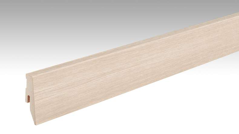 MEISTER Sockelleisten Fußleiste Profil 3 PK Eiche weiß gekälkt 1277 - 2380 x 60 x 20 mm (200049-2380-01277 - 1030231277)