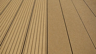planeo LineWood WPC Terrassendiele Massiv - Erdbraun 4.2m gerillt/genutet 