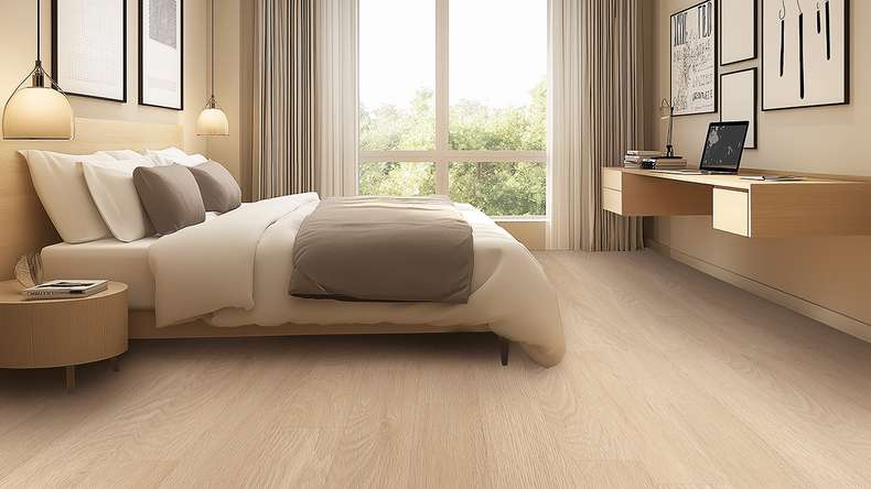 Gerflor Klick Vinyl Rigid - Creation 40 Clic Acoustic Tamo Cream | Trittschalldämmung integr. (61301598)