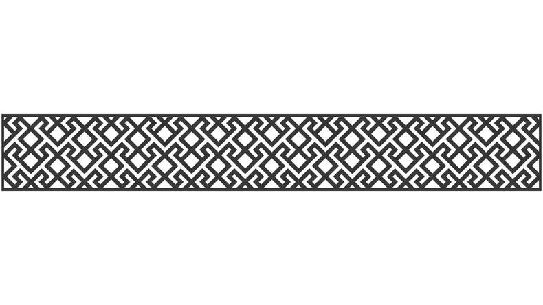 planeo Gardence - Designeinsatz 1800 x 300 x 1.5 mm Anthrazit