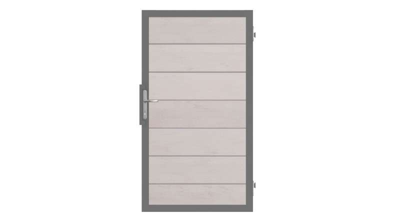 planeo Gardence Strong XL - BPC-Universaltor Bi-Color Sand mit Anthrazit-Alurahmen