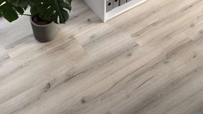 planeo Rigid Klick Vinyl - GRANDline Rustic Grey Oak | Trittschalldämmung integr. (NF-GL-705-N)