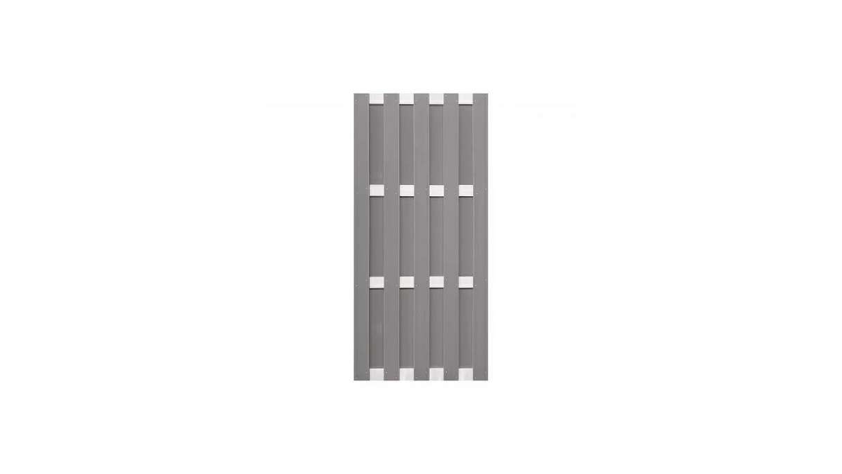 planeo Gardence Premade - BPC-Gartenzaun Hochkant Hellgrau 84,3 x 180cm