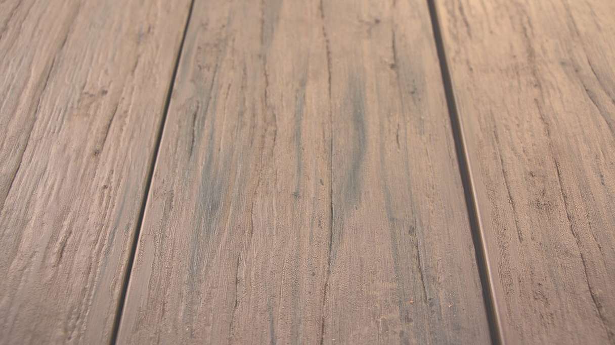planeo TitanWood - Massivdiele 4m sand-braun antik gealtert/gebürstet