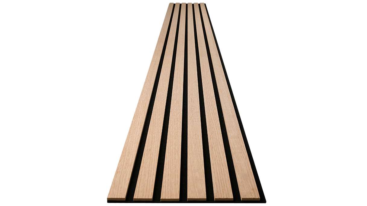 Skaben Akustikpaneele SilentWall Comfort - Eiche Hellbraun - 250 x 30 cm