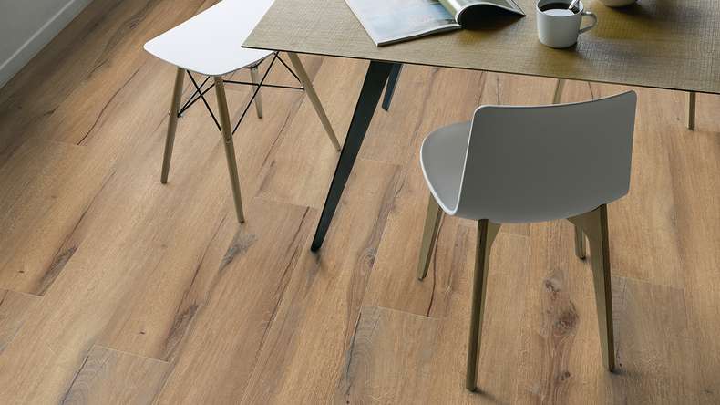 Gerflor Klick Vinyl Rigid - Creation 40 Clic Acoustic Cedar Brown | Trittschalldämmung integr. (61310850)