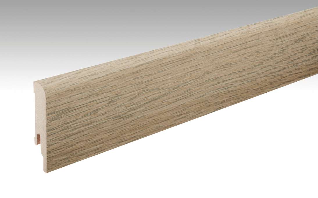 MEISTER Sockelleisten Fußleisten Eiche mittel 6131 - 2380 x 80 x 16 mm (200006-2380-06131 - 6939236131)