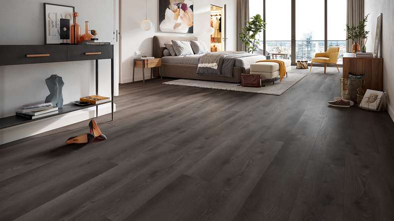 planeo Rigid Klick Vinyl - HOMEtec Pro 50 IXPE Shadow Oak | Trittschalldämmung integr. (RP-E50-7)