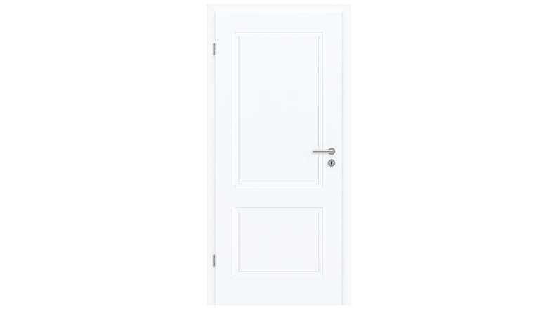 planeo Design-Innentür PUREA Essence 2 Weißlack 9003 Designkante | lackiert - 1985 x 610|735|860|985 mm