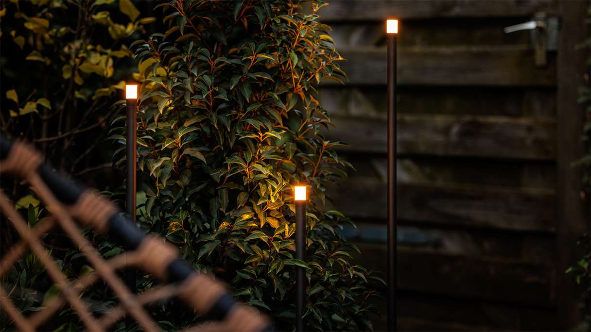 planeo Gartenbeleuchtung 12V - LED-Sockelleuchte Erba 3 Set - 1W 100 Lumen