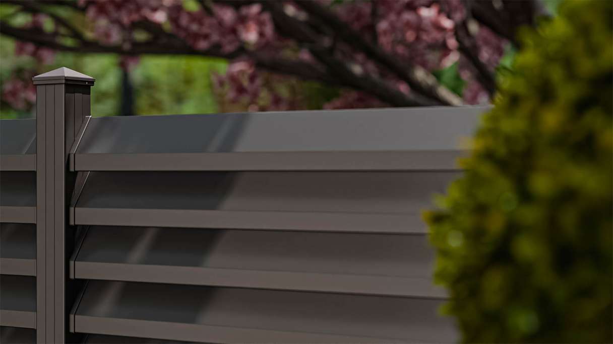 planeo Gardence Metallic Rhombus - Alu-Gartenzaun Quadratisch Anthrazit | DB703