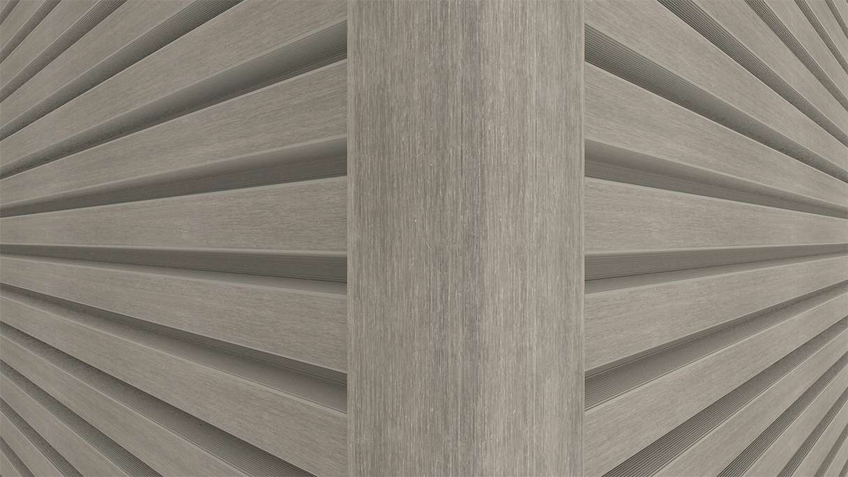 planeo LINEA - Alu CoEx Außeneckprofil Hellgrau 3000 x 66 x 66 mm