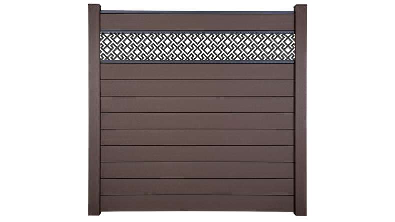 planeo Gardence Strong - BPC-Steckzaun Abstract Terra 180 x 180 cm
