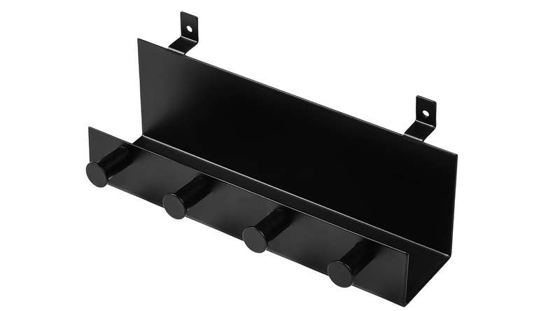 planeo Regal - Schwarz mit 4 Stiften inkl. Schrauben