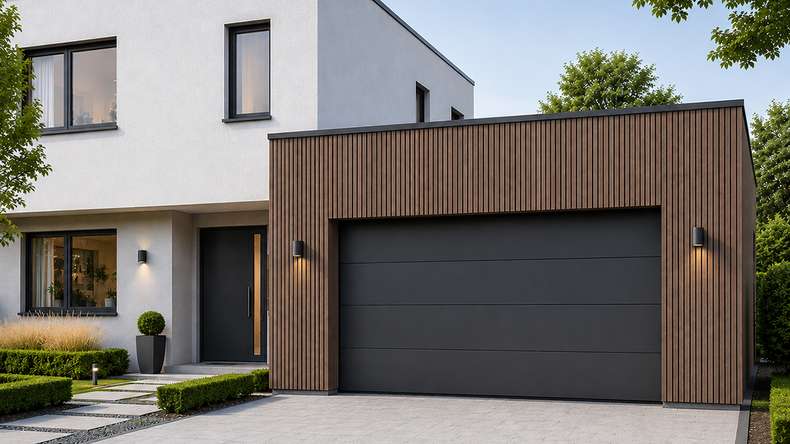 planeo NOVA - WPC CoEx Rhombusleiste Fassadenverkleidung Teak 2.90 m