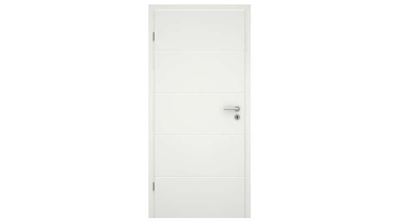 planeo Design-Innentür VELA Kado 5O Weißlack 9010 Eckkante | lackiert - 1985 x 610|735|860|985 mm