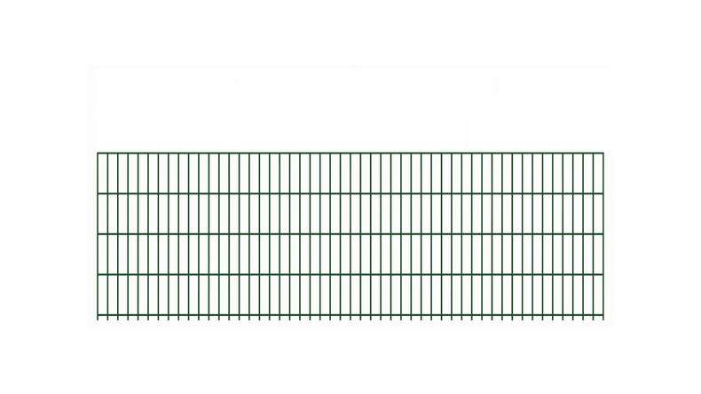 Doppelstabmattenzaun schwer 8/6/8 RAL 6005 Moosgrün - 830 x 2510 mm