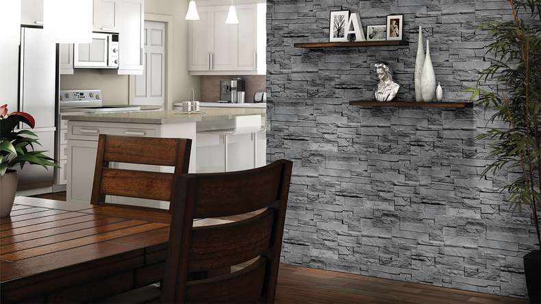 planeo Wandverkleidung Steinoptik - NovikStone DS Anthracite 1054 x 334 mm