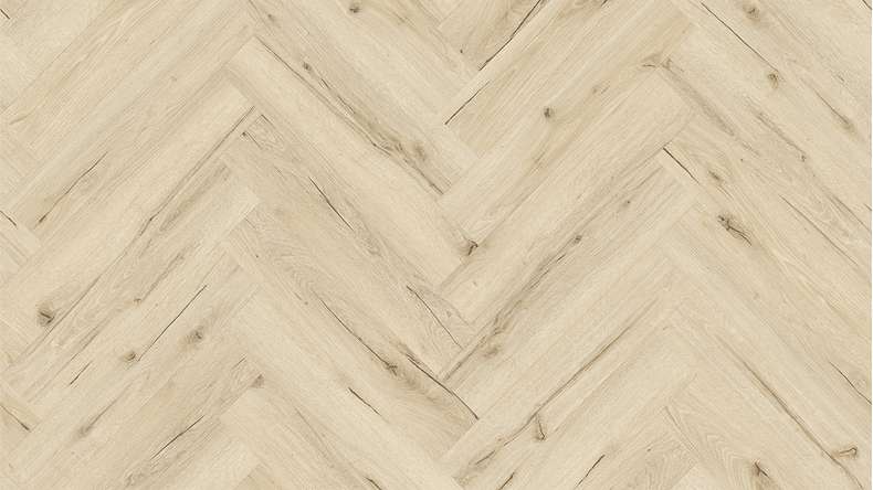 planeo Rigid Klick Vinyl - Light Oak Fischgrät | Trittschalldämmung integr. (DF-KH-251-055)