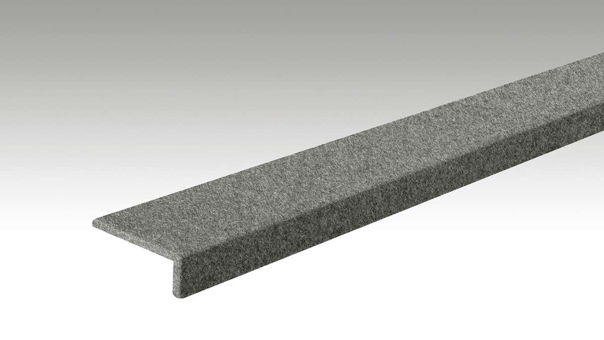 planeo Winkelabdeckleiste 2000 x 22 x 60 mm 4502 Filz basaltgrau (1140204502)