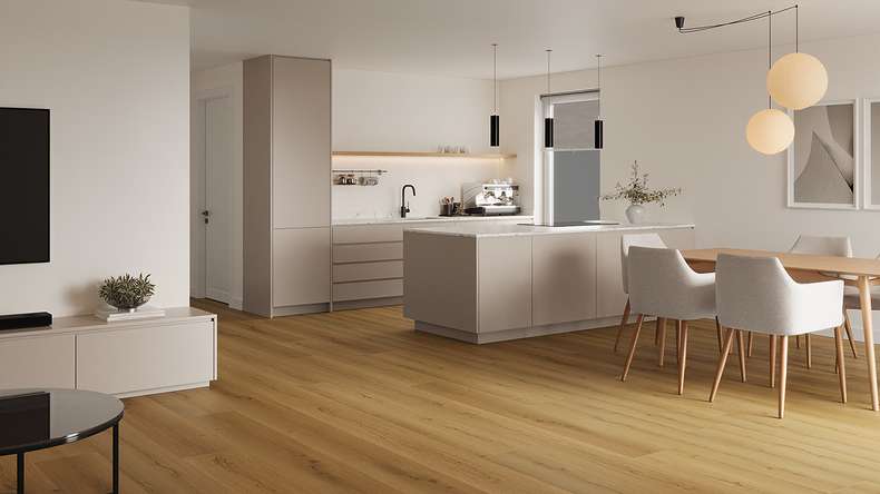 Lys&Land Rigid Klick Vinyl - Fjordline XL Eiche Noblesse 1,83m lange XL Diele | Trittschalldämmung integr. (SP183-08)