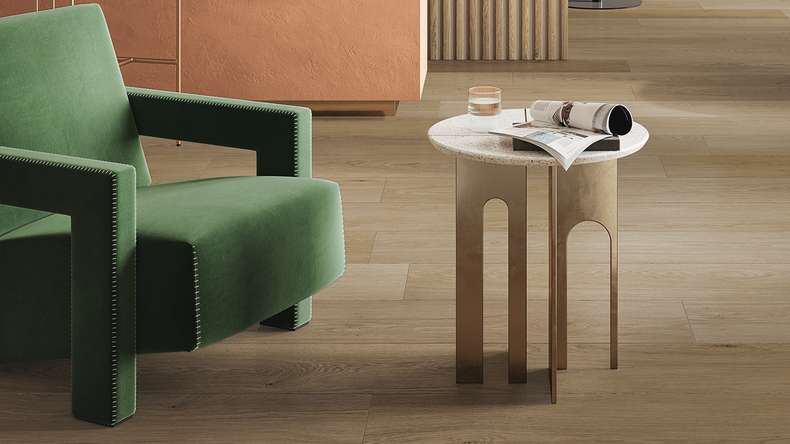 Gerflor Klebevinyl - Creation 55 Lounge Oak Chestnut | Synchronprägung