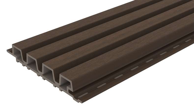 planeo LINEA Slim - WPC CoEx Fassadenverkleidung Ipe Braun 2900 x 215 mm