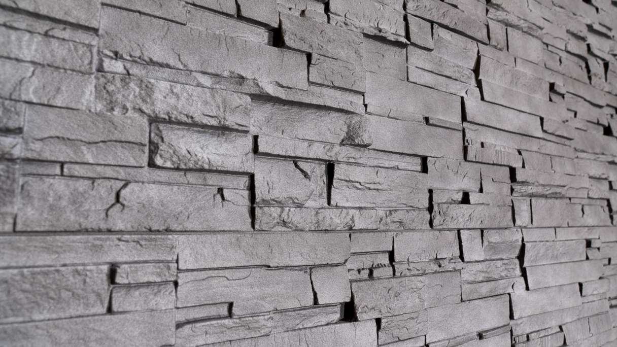 planeo Wandverkleidung Steinoptik - NovikStone DS Anthracite 1054 x 334 mm