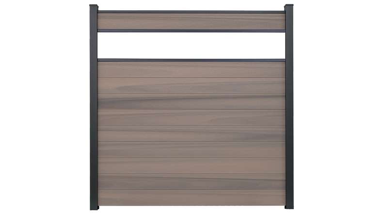 planeo Gardence Strong - BPC-Steckzaun Glas Satiniert Bi-Color co-ex 180 x 180 cm