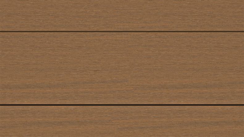 planeo UNIDeck - WPC CoEx ummantelte Terrassendiele Burma Teak 3m - strukturiert/glatt gebürstet