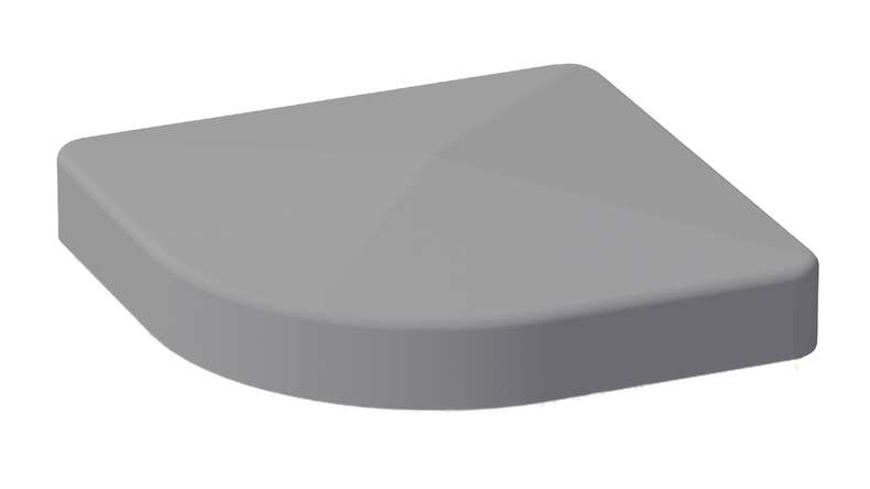 planeo Gardence Metallic - Pfostenkappe für variabl. Alu-Eckpfosten