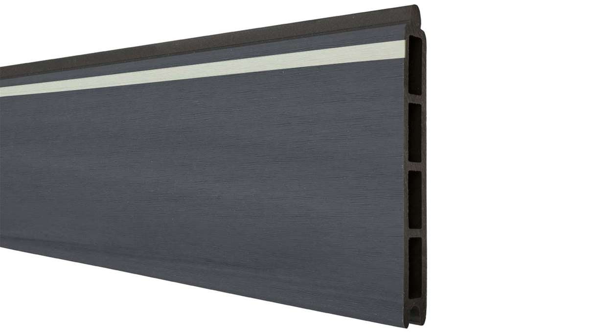 planeo Gardence Strong - Lightstripe Einzelprofil Steingrau co-extrudiert
