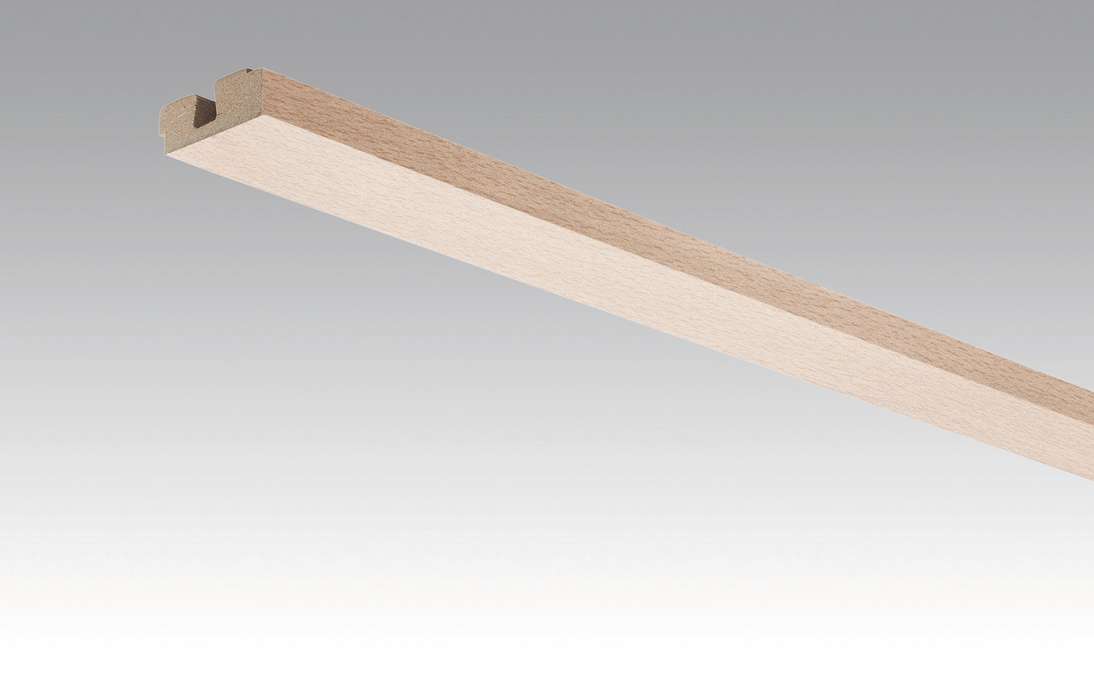 MEISTER Sockelleisten Deckenabschlussleisten Buche pure 4094 - 2380 x 40 x 15 mm (200032-2380-04094 - 2600234094)