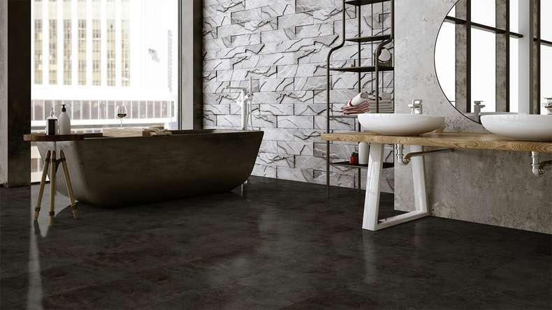 Gerflor Klick Vinyl - Virtuo 30 Rigid Acoustic Tavla Dark | Trittschalldämmung integr. (39101453)