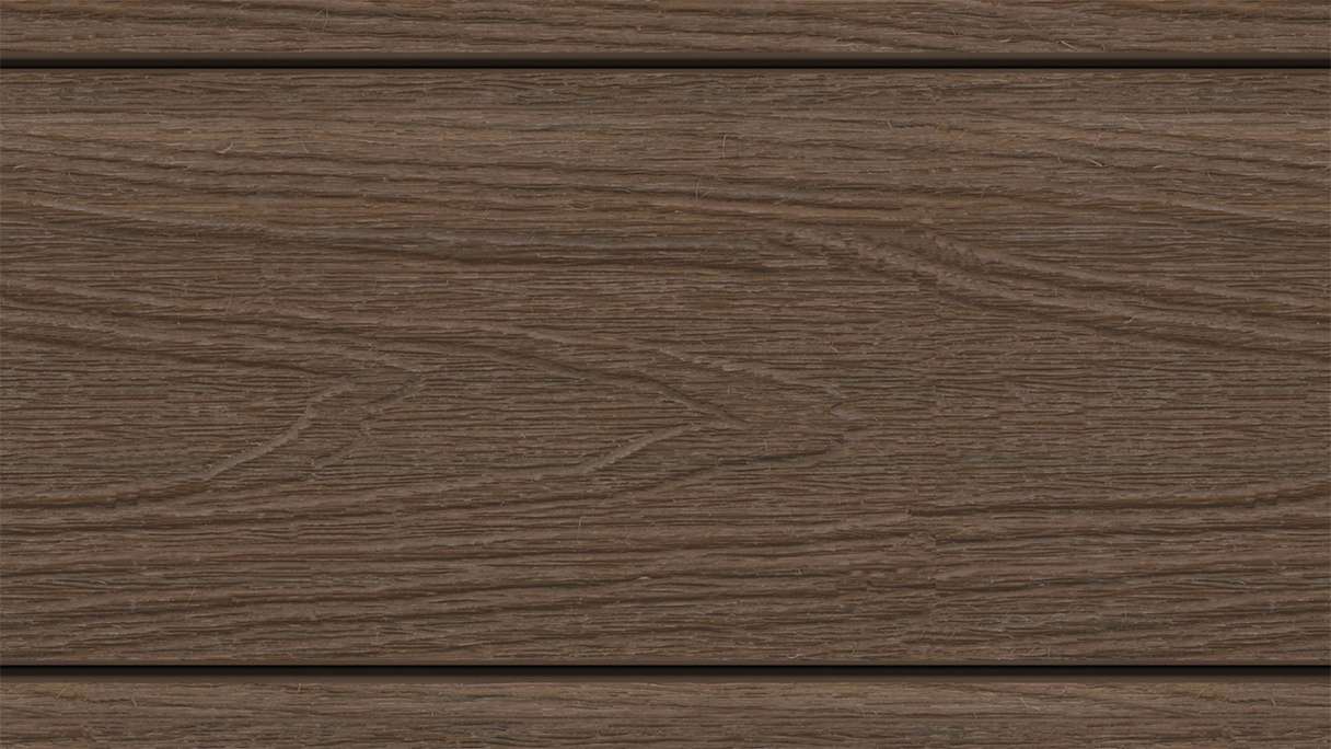 planeo MAXLine Nature - 3m WPC CoEx ummantelte XL Terrassendiele Verbundprofil leicht - Ipe Braun strukturiert/glatt gebürstet