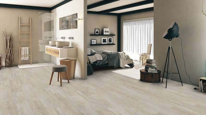 Gerflor Klick Vinyl Rigid - Creation 55 Clic Acoustic White Lime | Trittschalldämmung integr. (61240584)