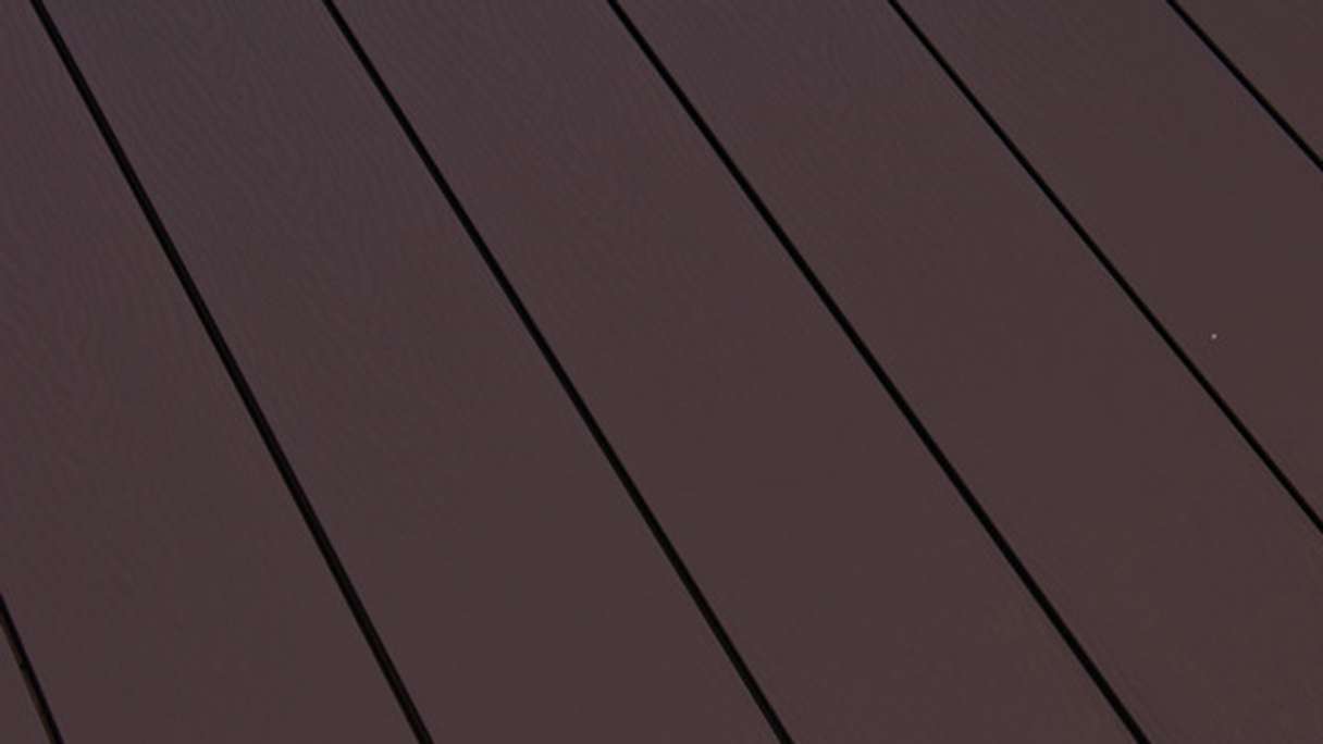 planeo WPC - Terrassendiele massiv Schokobraun geprägt/geriffelt - 1m bis 6m