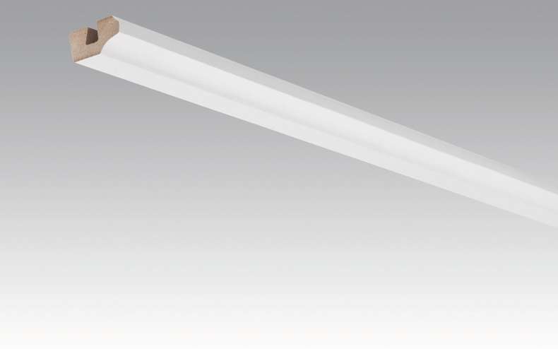 MEISTER Sockelleisten Deckenabschlussleisten Whiteline 4074 - 2380 x 38 x 19 mm (200031-2380-04074 - 2601234074)