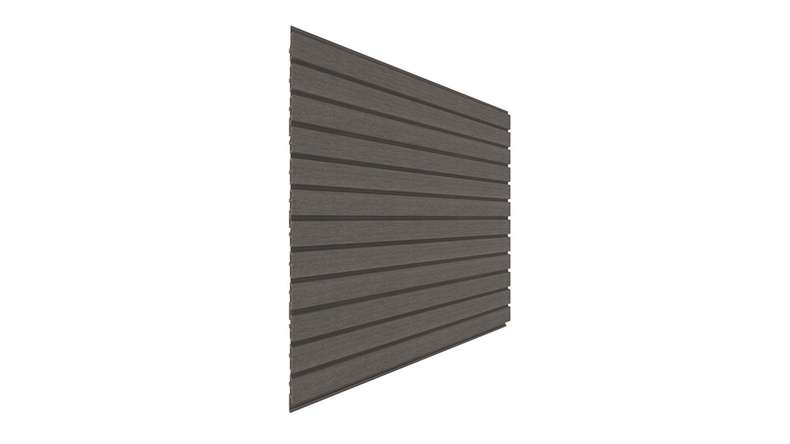 planeo DesignPro - WPC Fassadenverkleidung Dunkelgrau 2900 x 175 mm